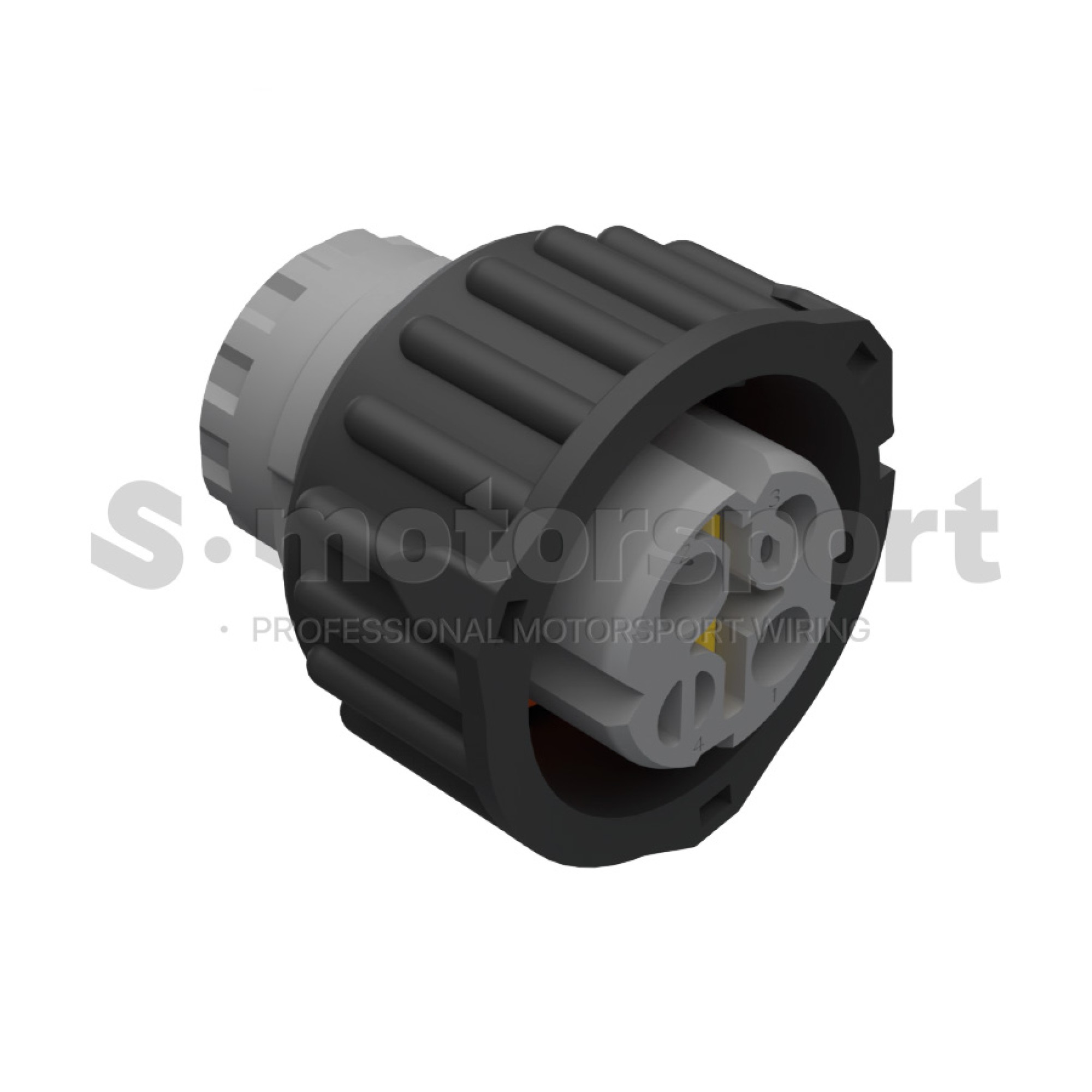 2-х контактный разъем TE AMP | Circular DIN Series | 2-968968-3 | Socket